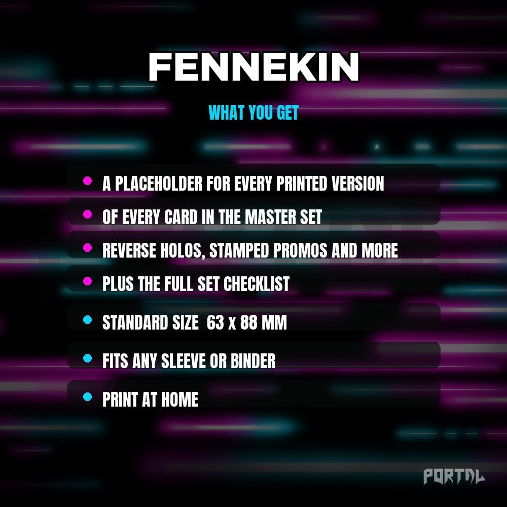 What you get in the Fennekin placeholder pack