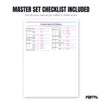 The Fennekin master set checklist included in the pack