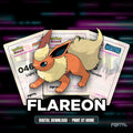 Flareon character master set placeholders, digital download