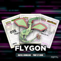 Flygon character master set placeholders, digital download
