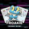 Froakie character master set placeholders, digital download