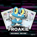 Froakie character master set placeholders, digital download