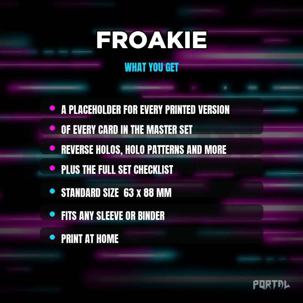 What you get in the Froakie placeholder pack