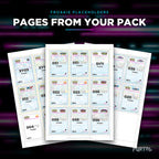 Pages from the Froakie placeholder pack