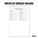 The Froakie master set checklist included in the pack