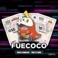Fuecoco character master set placeholders, digital download
