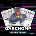 Garchomp character master set placeholders, digital download