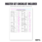 The Garchomp master set checklist included in the pack