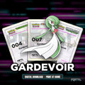 Gardevoir character master set placeholder cards, digital download, Portal TCG