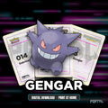 Gengar character master set placeholder cards, digital download, Portal TCG