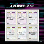 Close up of one Giratina placeholder page