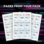 Pages from the Glaceon placeholder pack