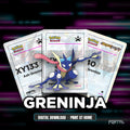 Greninja character master set placeholder cards, digital download, Portal TCG
