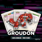 Groudon character master set placeholders, digital download