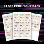 Pages from the Groudon placeholder pack