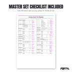 The Groudon master set checklist included in the pack