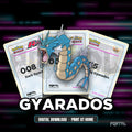 Gyarados character master set placeholder cards, digital download, Portal TCG