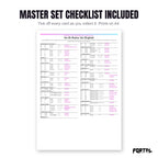 The Ho-Oh master set checklist included in the pack