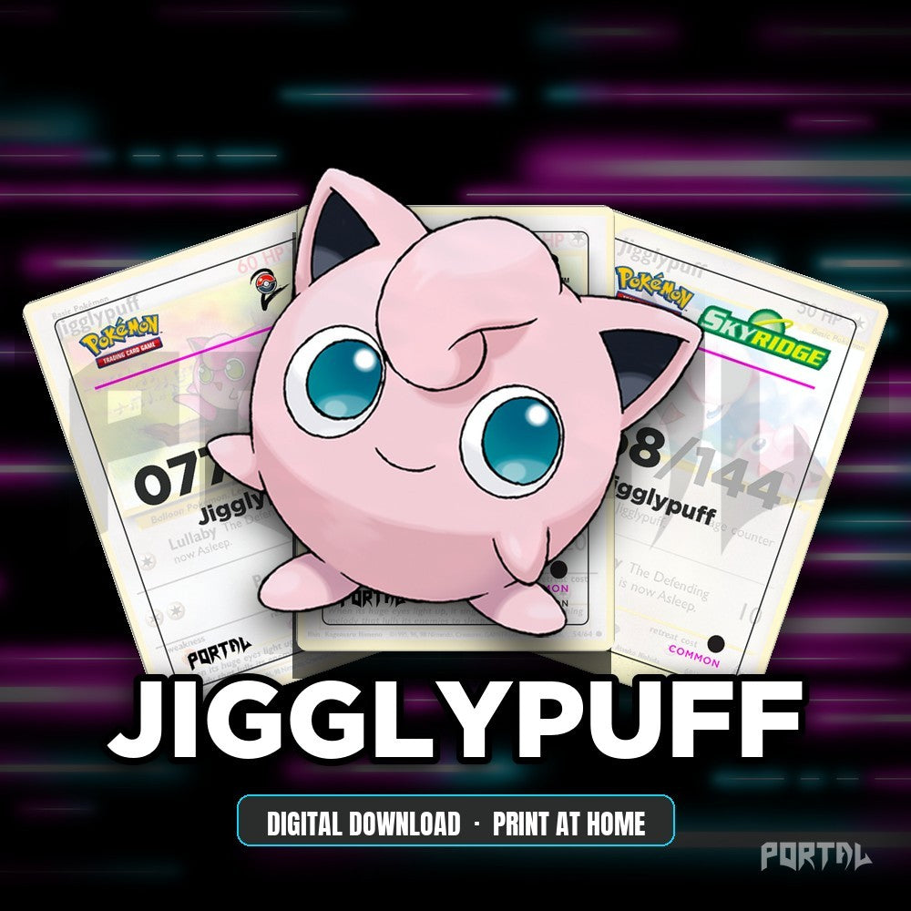 Jigglypuff character master set placeholders, digital download