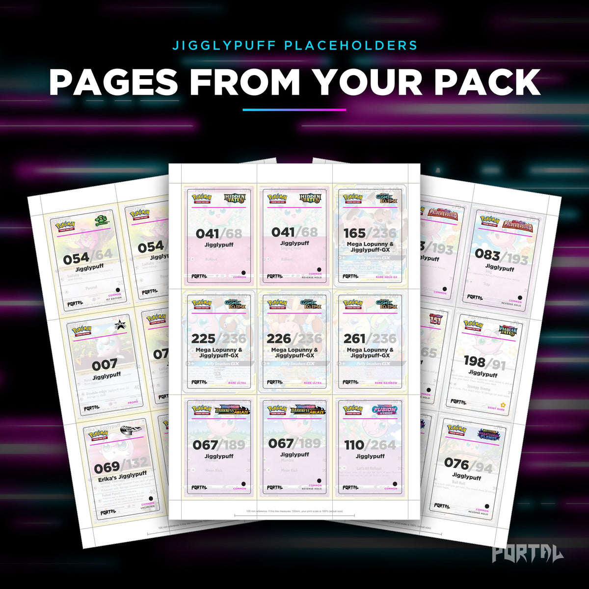 Pages from the Jigglypuff placeholder pack