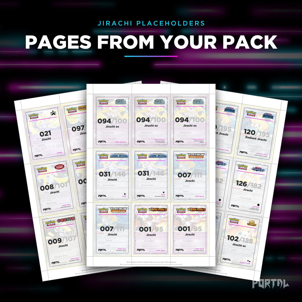 Pages from the Jirachi placeholder pack