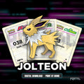Jolteon character master set placeholders, digital download
