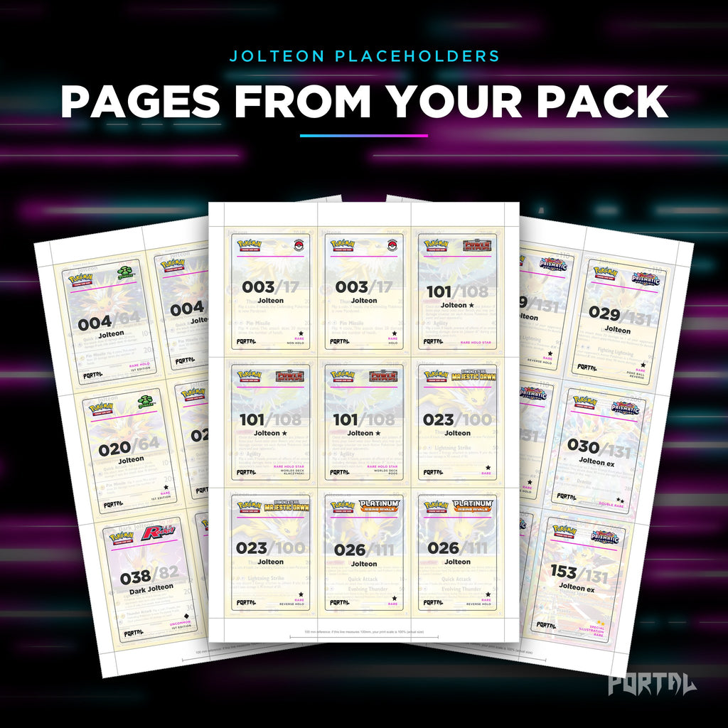 Pages from the Jolteon placeholder pack