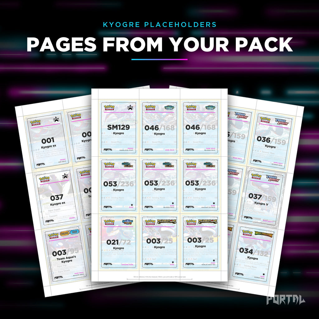 Pages from the Kyogre placeholder pack