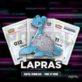 Lapras character master set placeholders, digital download