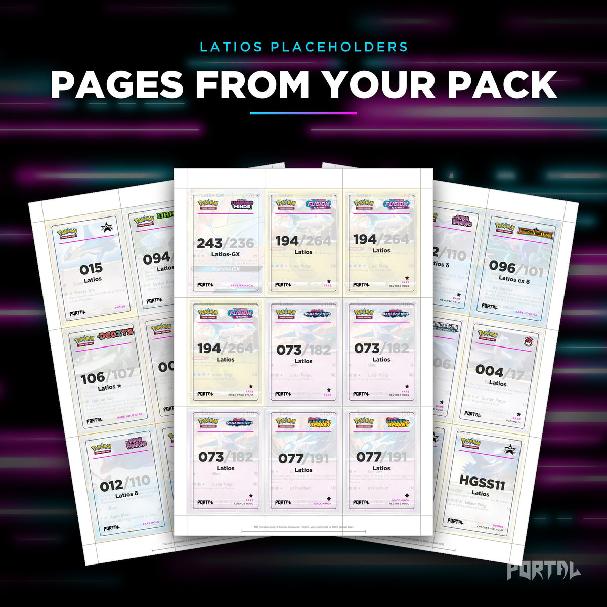 Pages from the Latios placeholder pack