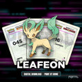 Leafeon character master set placeholders, digital download