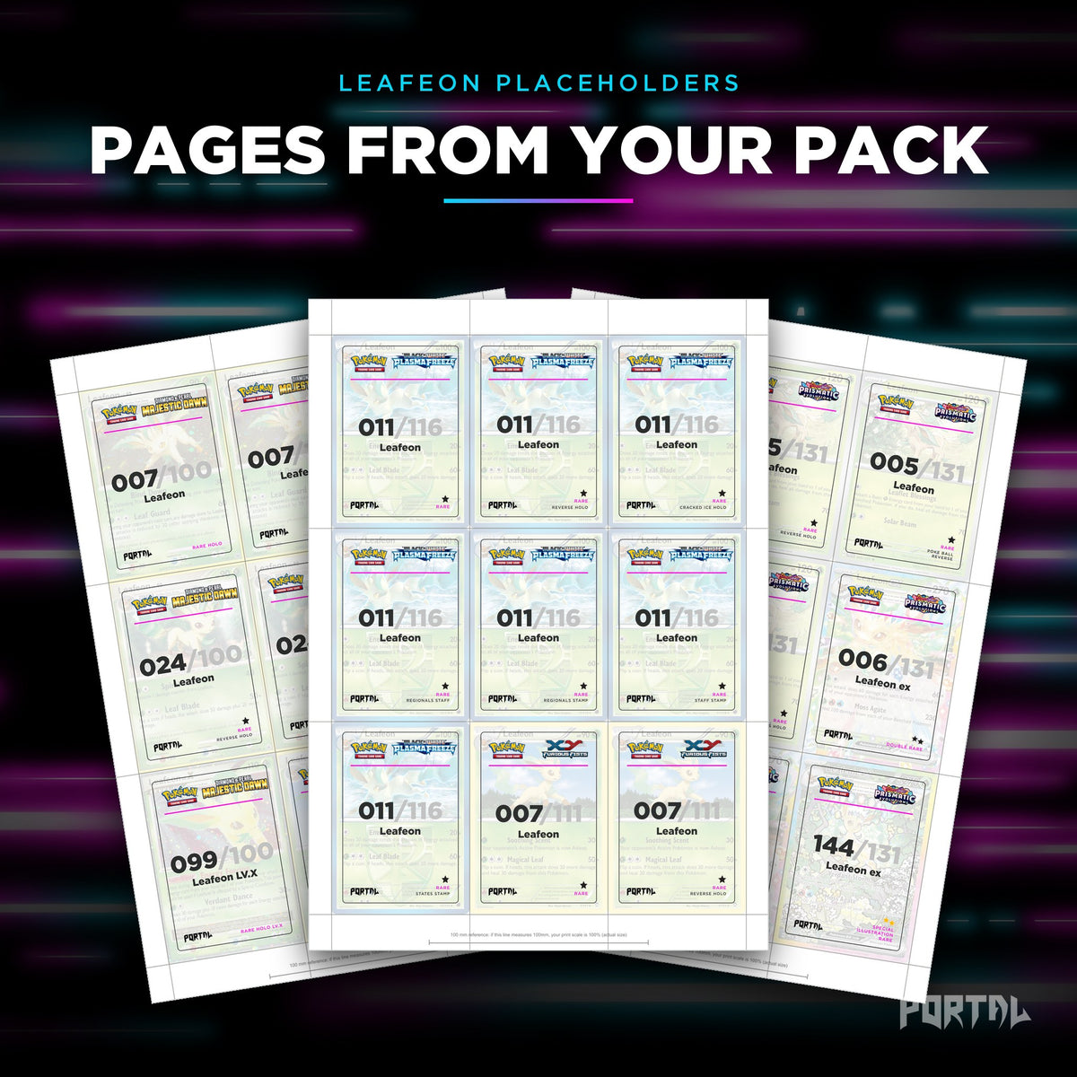 Pages from the Leafeon placeholder pack