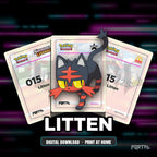 Litten character master set placeholders, digital download