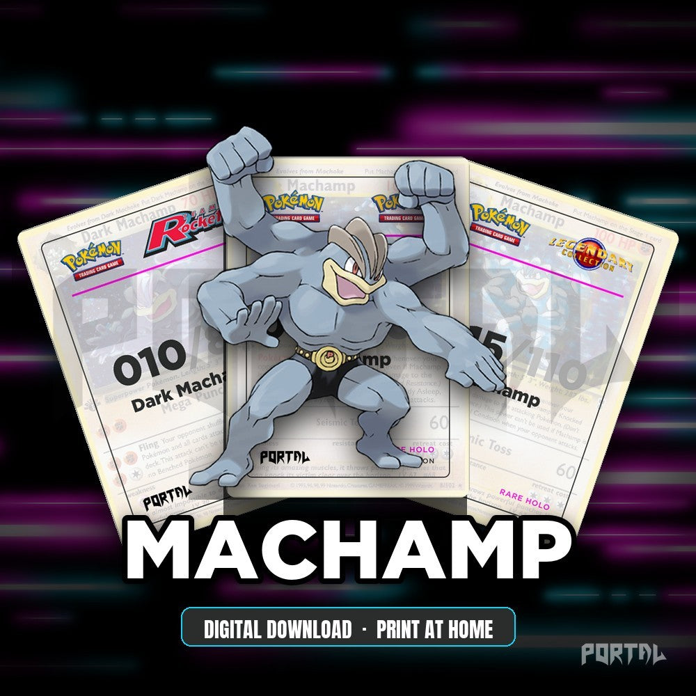 Machamp character master set placeholders, digital download