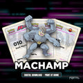 Machamp character master set placeholders, digital download