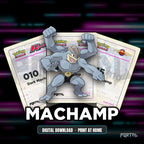 Machamp character master set placeholders, digital download