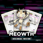Meowth character master set placeholders, digital download