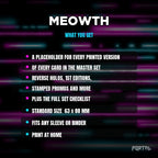 What you get in the Meowth placeholder pack