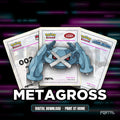 Metagross character master set placeholders, digital download