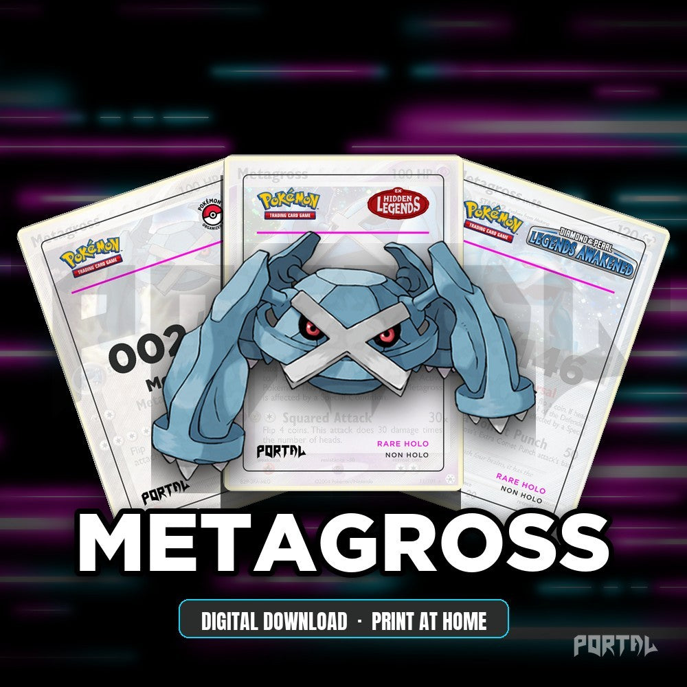 Metagross character master set placeholders, digital download