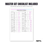 The Metagross master set checklist included in the pack