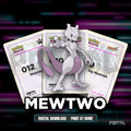 Mewtwo character master set placeholder cards, digital download, Portal TCG
