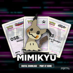 Mimikyu character master set placeholders, digital download