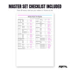 The Mimikyu master set checklist included in the pack
