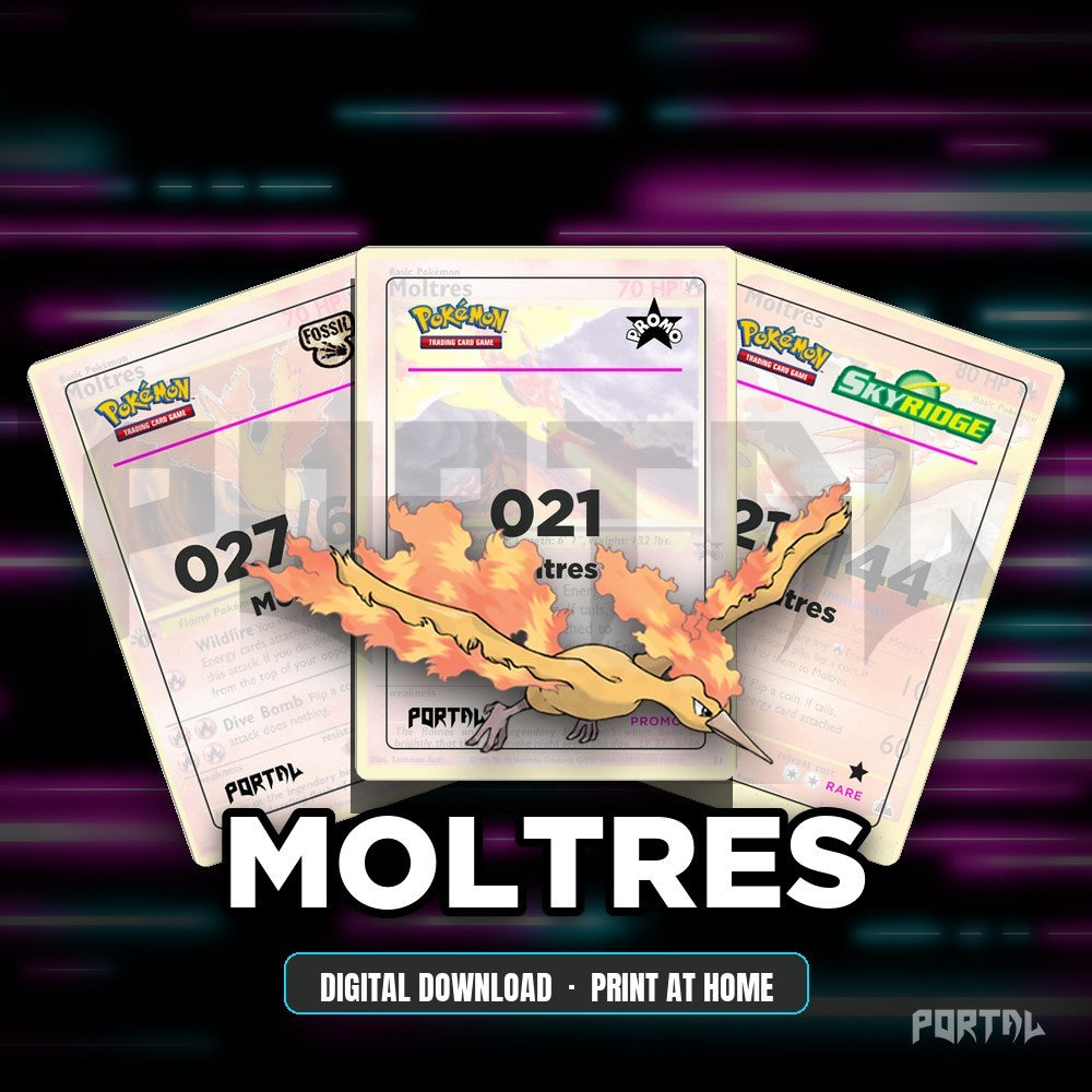 Moltres character master set placeholders, digital download