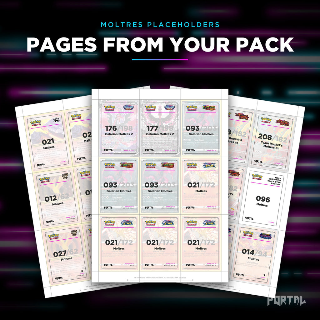 Pages from the Moltres placeholder pack