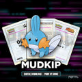 Mudkip character master set placeholders, digital download