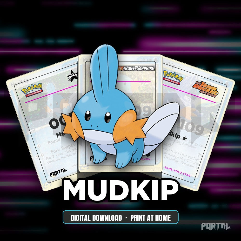 Mudkip character master set placeholders, digital download