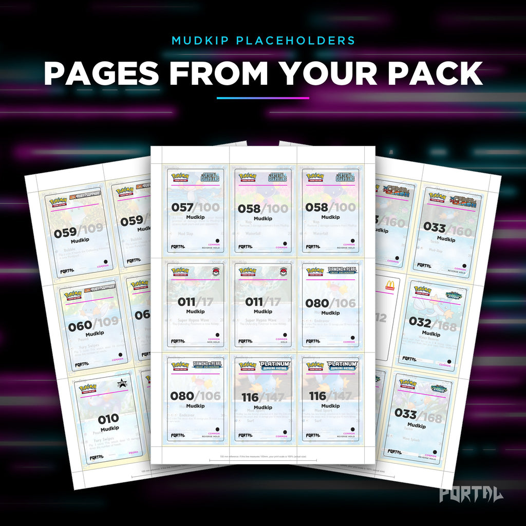 Pages from the Mudkip placeholder pack