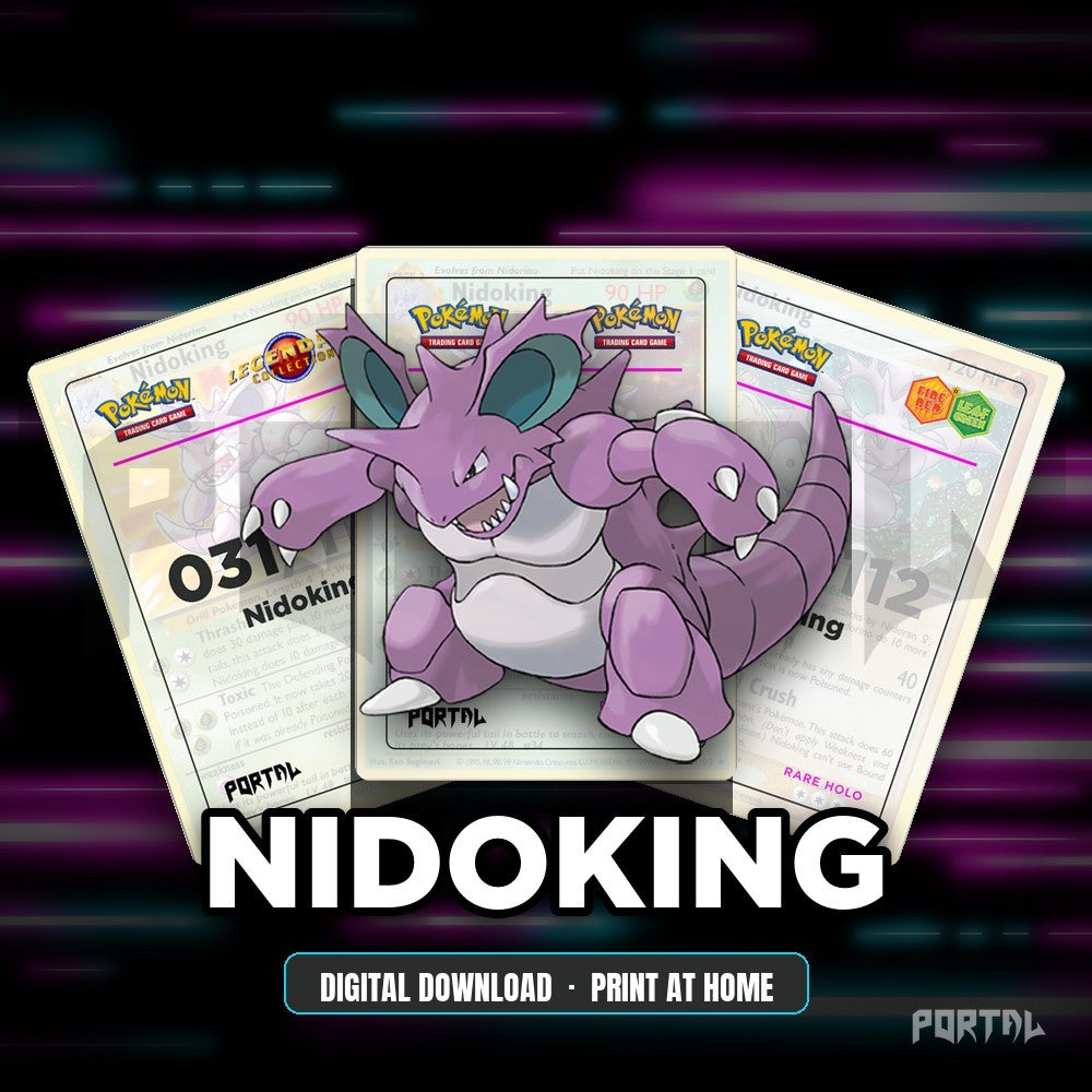 Nidoking character master set placeholders, digital download